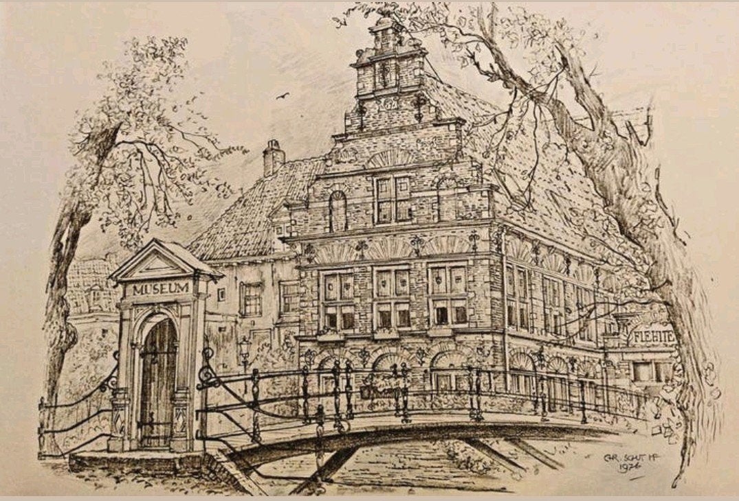 Amersfoort .... het museum Flehite ...., Ophalen of Verzenden
