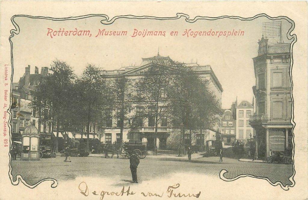 701-234-007 Rotterdam Museum Boijmans, Verzenden, Voor 1920, Zuid-Holland