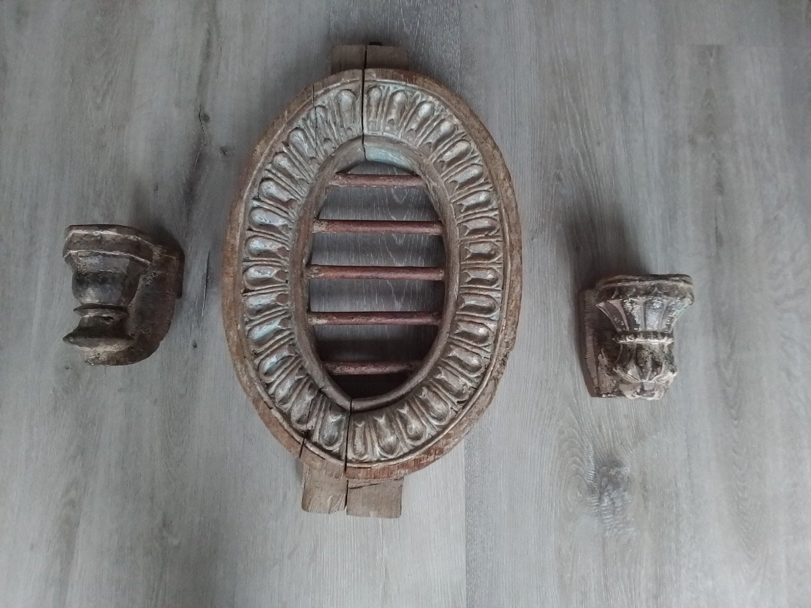 stoer oud sober raam, Ophalen of Verzenden, Hout