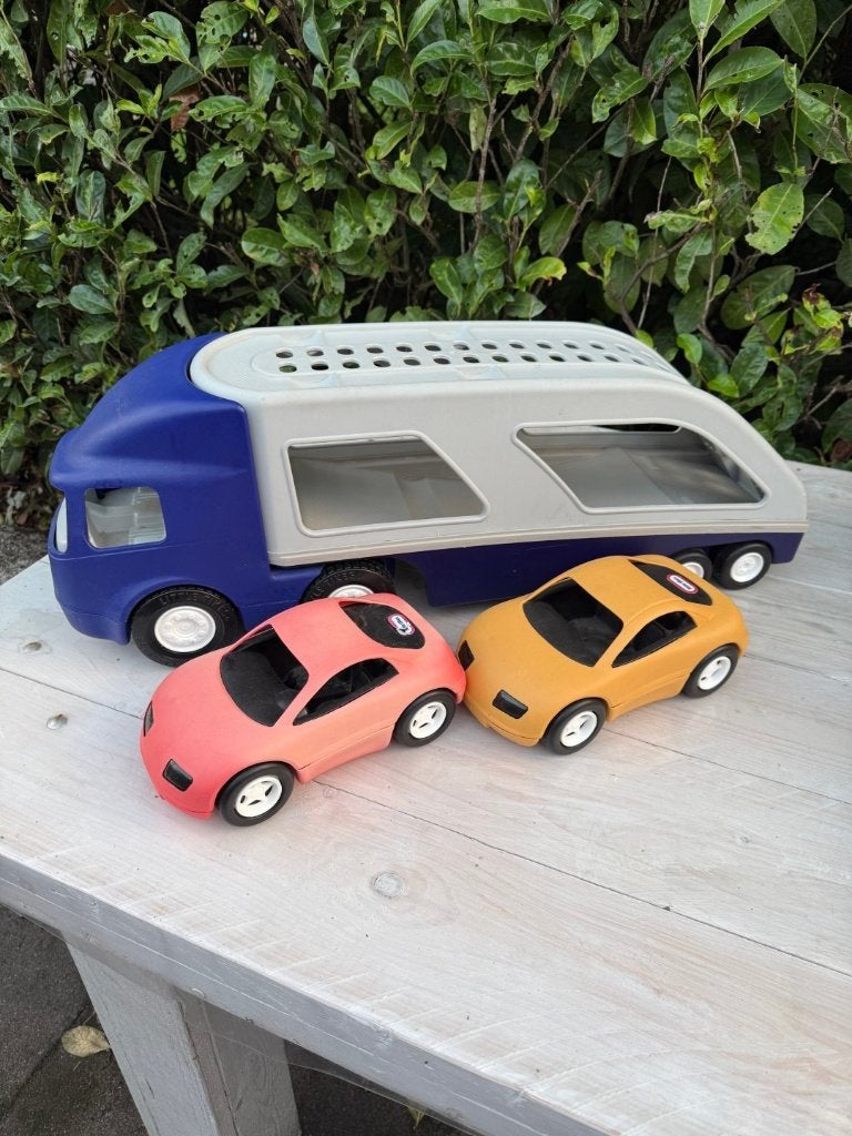 Little Tikes vrachtwagen (autotransporter), Kinderen en Baby's, Ophalen of Verzenden, Gebruikt