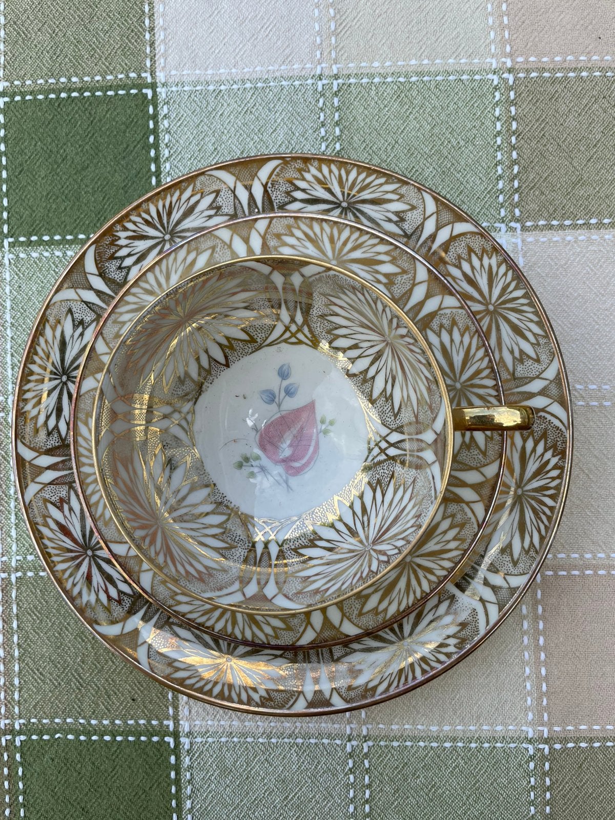 Vintage ontbijtset Duits porselein, Ophalen of Verzenden