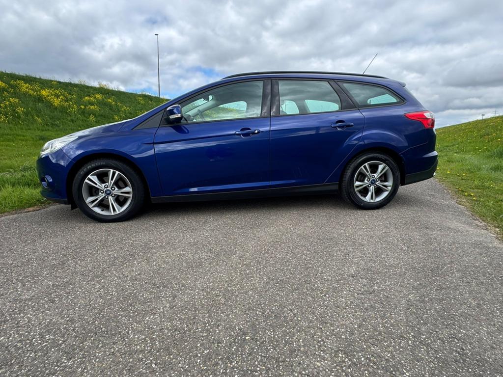 Ford Focus 1.0 Ecoboost 74KW Wagon 2014/Nieuwe Riem/Nwe Apk, Auto's, Euro 5, Stof, Zwart, Blauw
