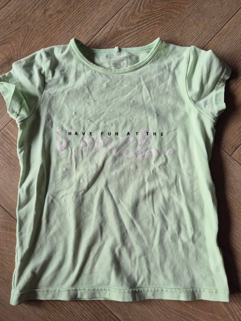 Groen T-shirt maat 116, Ophalen of Verzenden