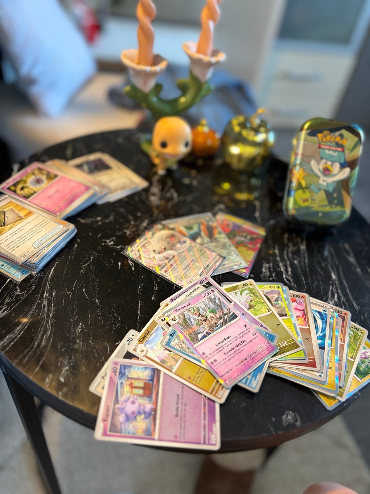Pokémon kaarten chaos rising met zeldzame kaarten en tin, Hobby en Vrije tijd, Verzamelkaartspellen | Pokémon, Ophalen of Verzenden