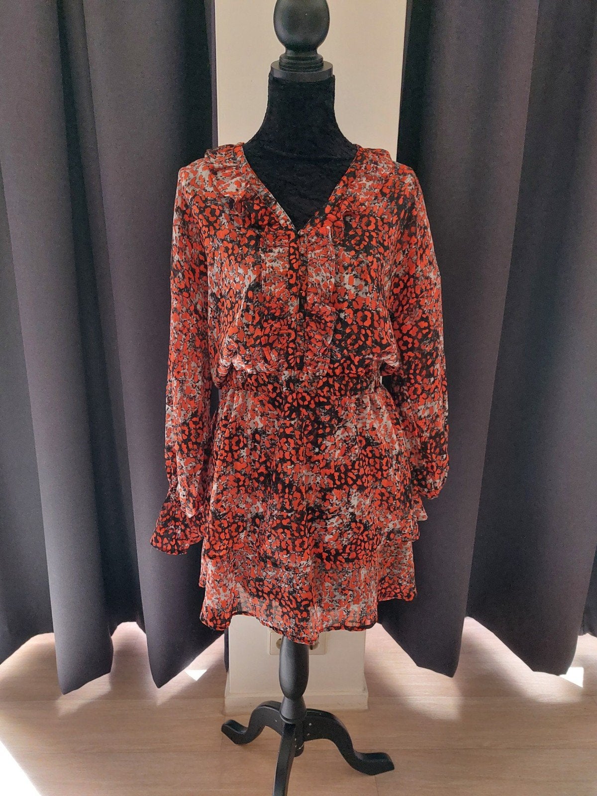 Shoeby tuniek, rood/zwart, maat L, zo goed als nieuw, Kleding | Dames, Blouses en Tunieken, Maat 42/44 (L), Ophalen of Verzenden