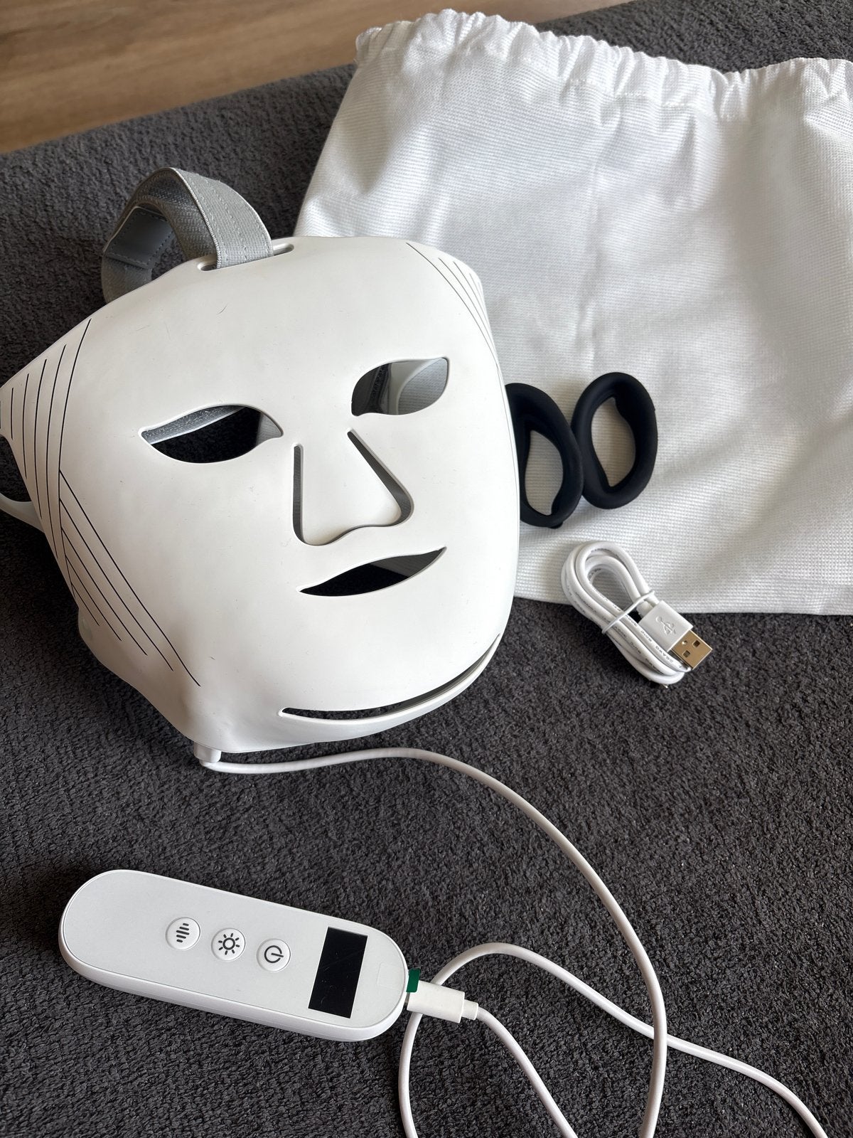 LED Gezichtsmasker voor Huidverzorging, Ophalen of Verzenden, Zo goed als nieuw, Gehele gezicht, Verzorging