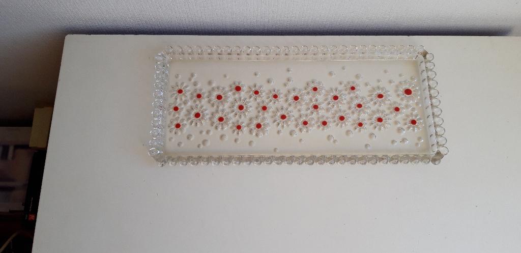 Zware glazen cakeschaal, Antiek en Kunst, Ophalen of Verzenden