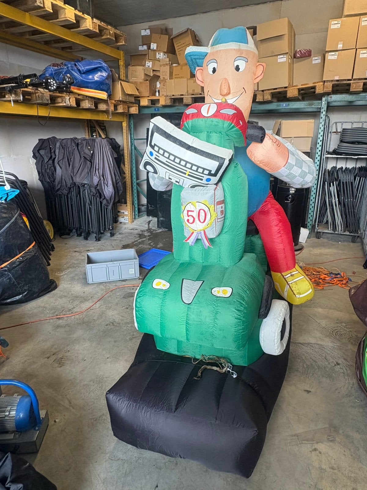 Indoor Abraham op scootmobiel(jb) incl blower, Ophalen, Zo goed als nieuw, Abraham of Sarah