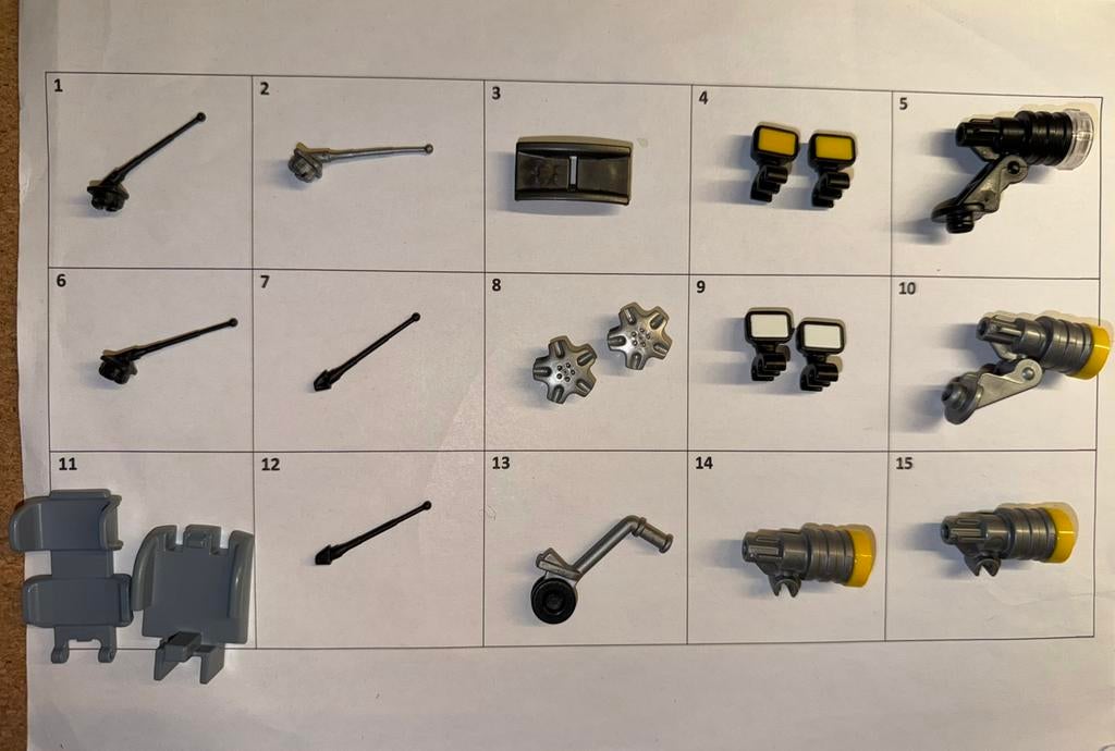 Mrt 244: playmobil: onderdelen: lanpen antennes, Kinderen en Baby's, Speelgoed | Playmobil, Ophalen of Verzenden, Gebruikt, Los playmobil