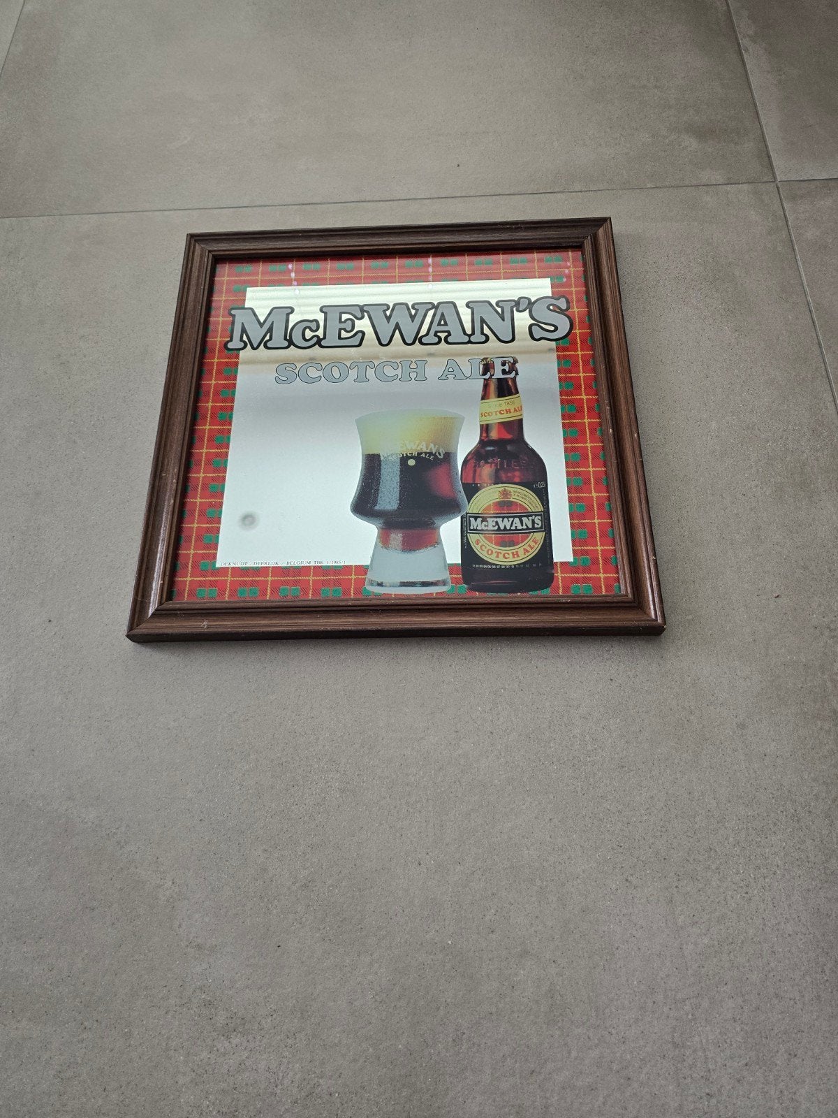 spiegelschilderij (McEwans bier), Ophalen of Verzenden