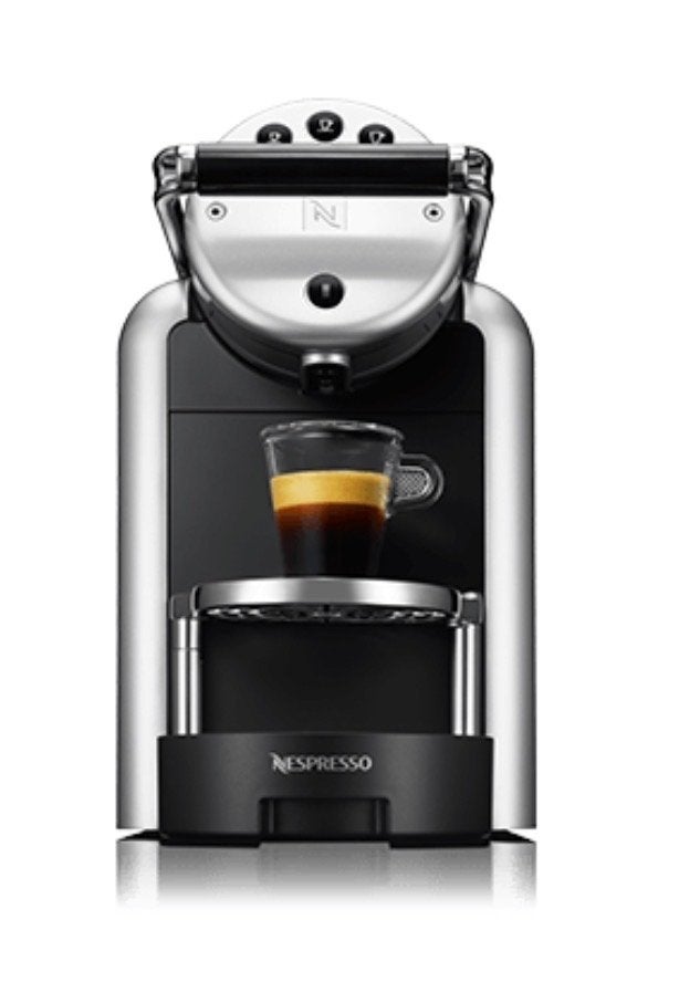 Nespresso Zenius Koffiemachine -  nieuw in doos, Ophalen, 2 tot 4 kopjes, Koffiepads en cups, Afneembaar waterreservoir