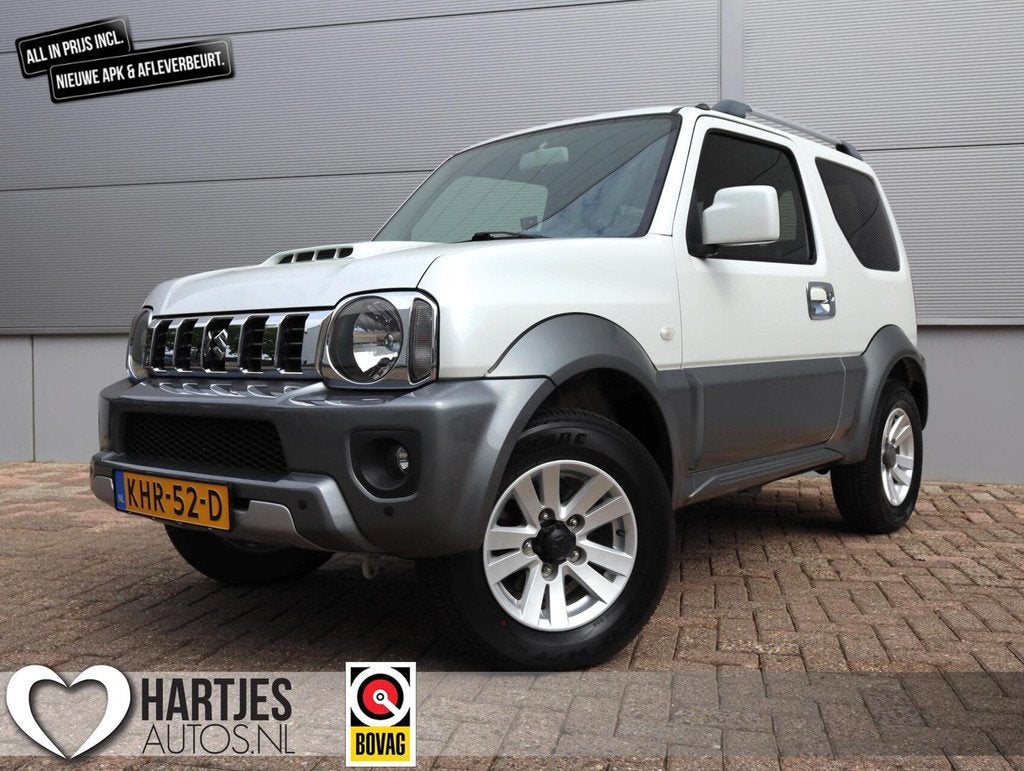 Suzuki Jimny 1.3 Exclusive 4WD (Vol-Opties!) Two-Tone, Auto's, Euro 5, 86 pk, Gebruikt, Zwart