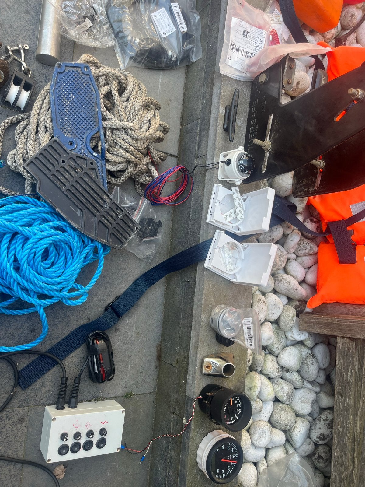 Grote partij watersport spullen (nieuw en gebruikt), Gebruikt, -, Overige typen, Ophalen of Verzenden