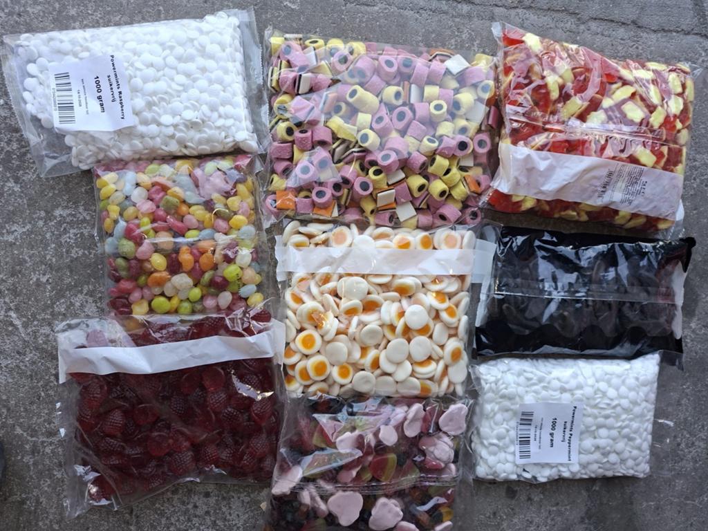 20 kilo div.soorten snoep voor 60, !!!, Diversen, Levensmiddelen, Ophalen of Verzenden