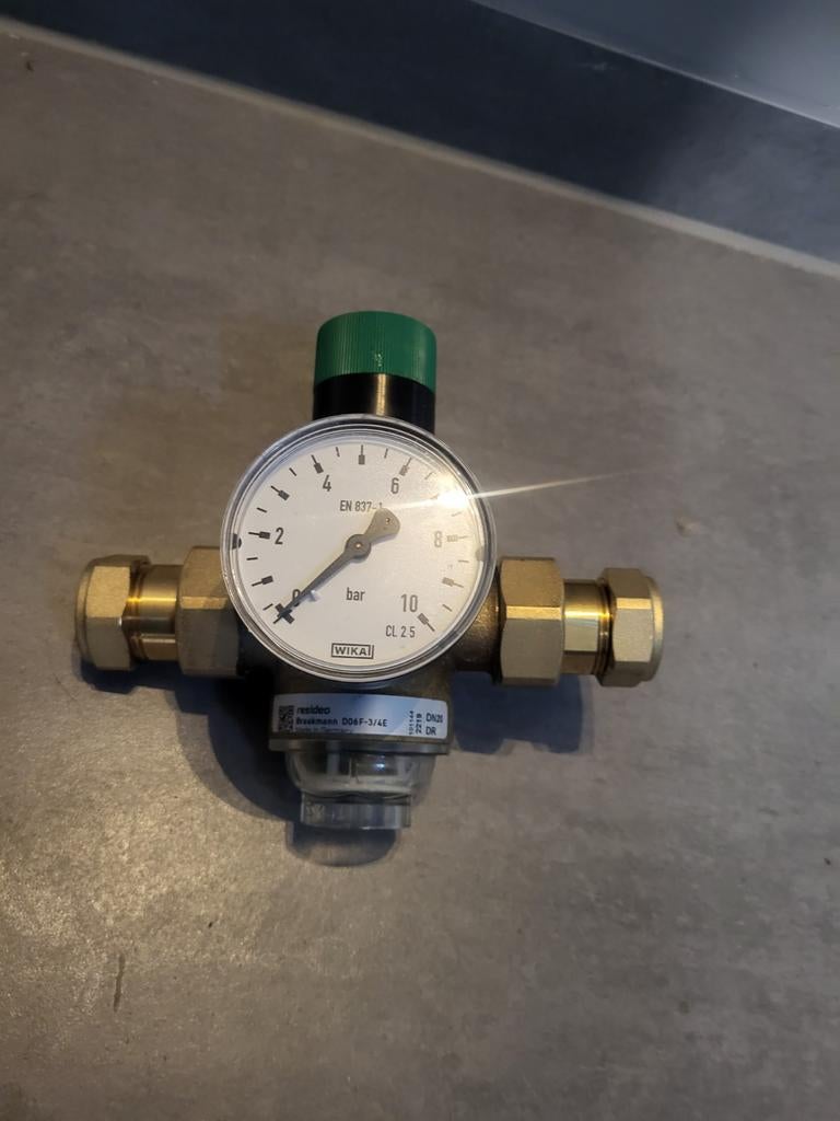 Braukman D06F-3/4E Reduceerventiel/ drukregelaar, Ophalen of Verzenden, Gebruikt, Druk