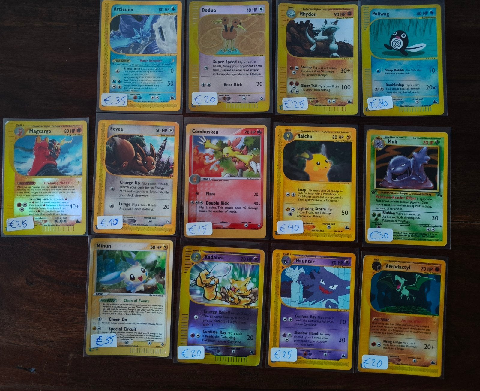 Pokémon kaarten collectie - losse verkoop 2/2, Ophalen of Verzenden, Gebruikt, Meerdere kaarten