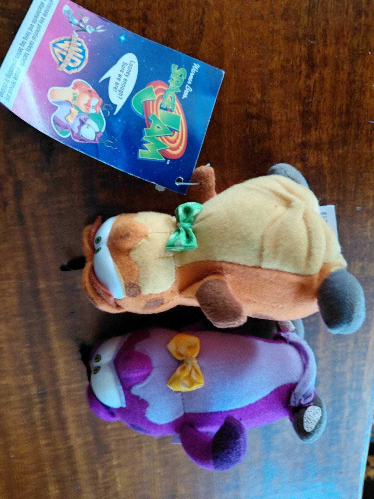 Space Jam McDonald's 1996 Nerdlucks knuffels met kaartje, Gebruikt, Overige merken, Overige karakters, Overige typen
