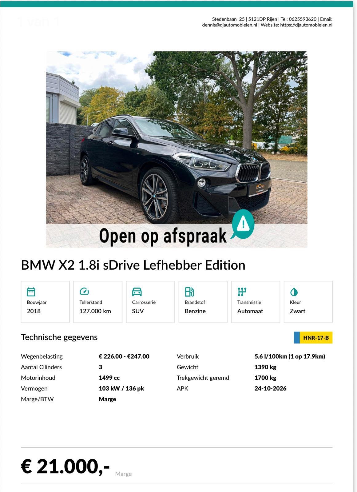BMW x2 2018. Automaat financiering mogelijk, Auto's, X2, Zwart, Bedrijf, Grijs