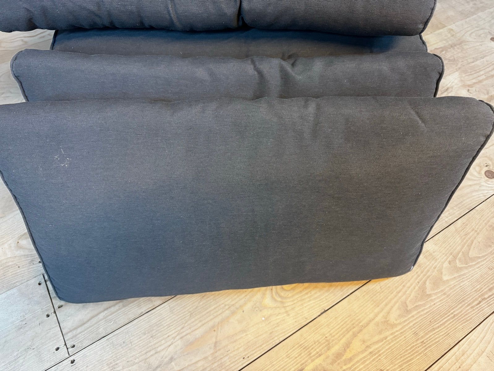 8 Antraciet Tuinkussens 70x40 cm - Zo goed als nieuw, Ophalen, Zo goed als nieuw, Tuinkussen, Grijs