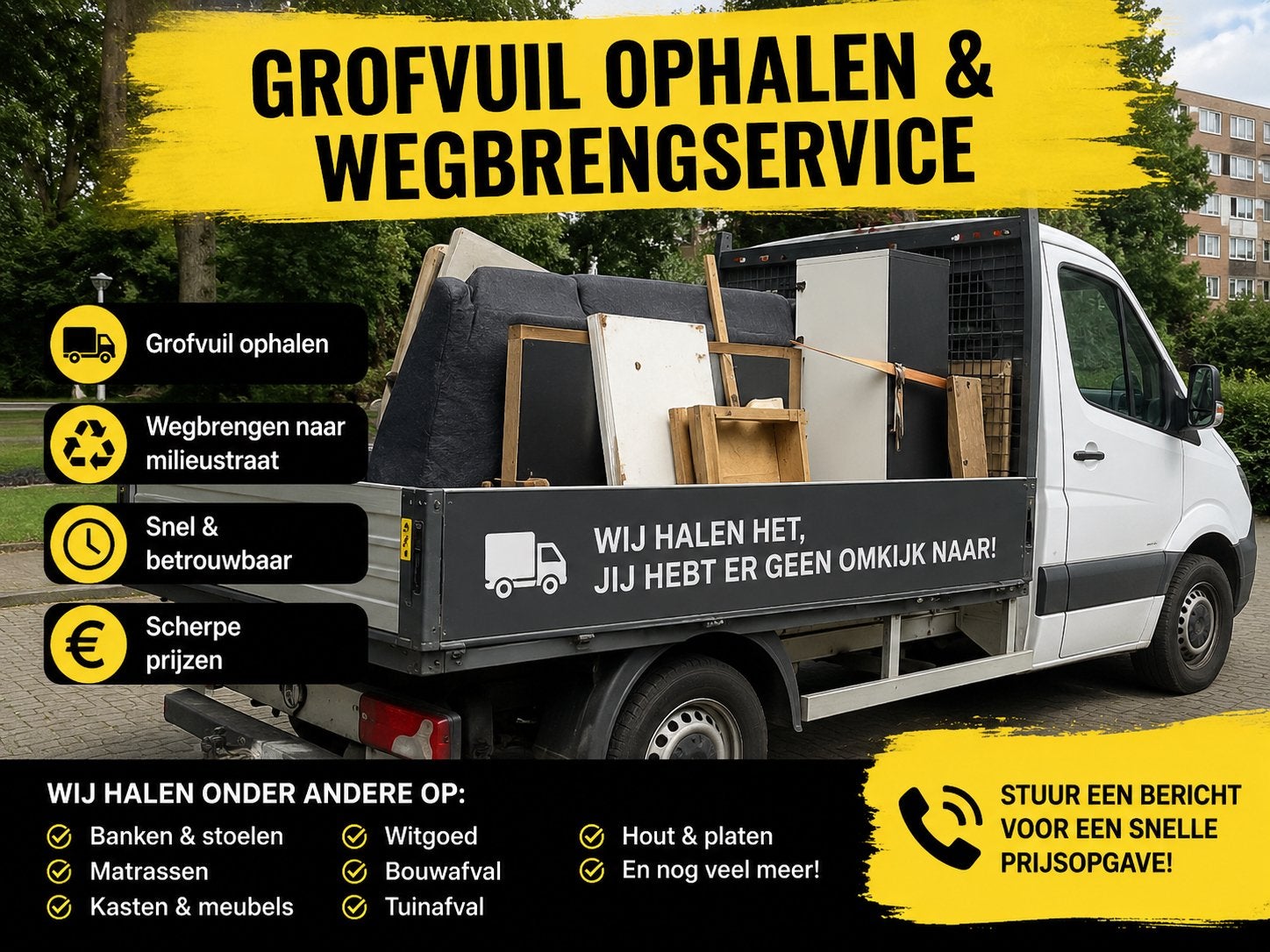 Grofvuil dienst groningen, Ophalen of Verzenden