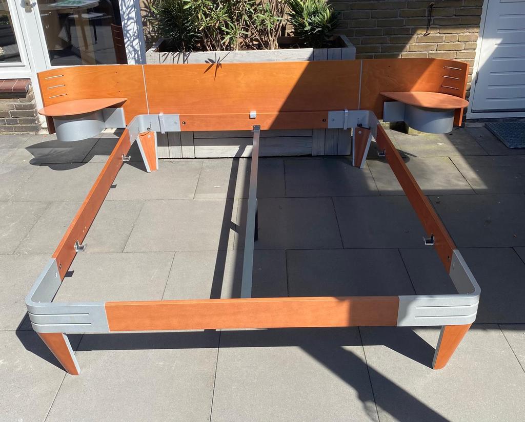 Auping Next met achterwand 160 x 200 x 42, Ophalen, Gebruikt, Tweepersoons, 160 cm