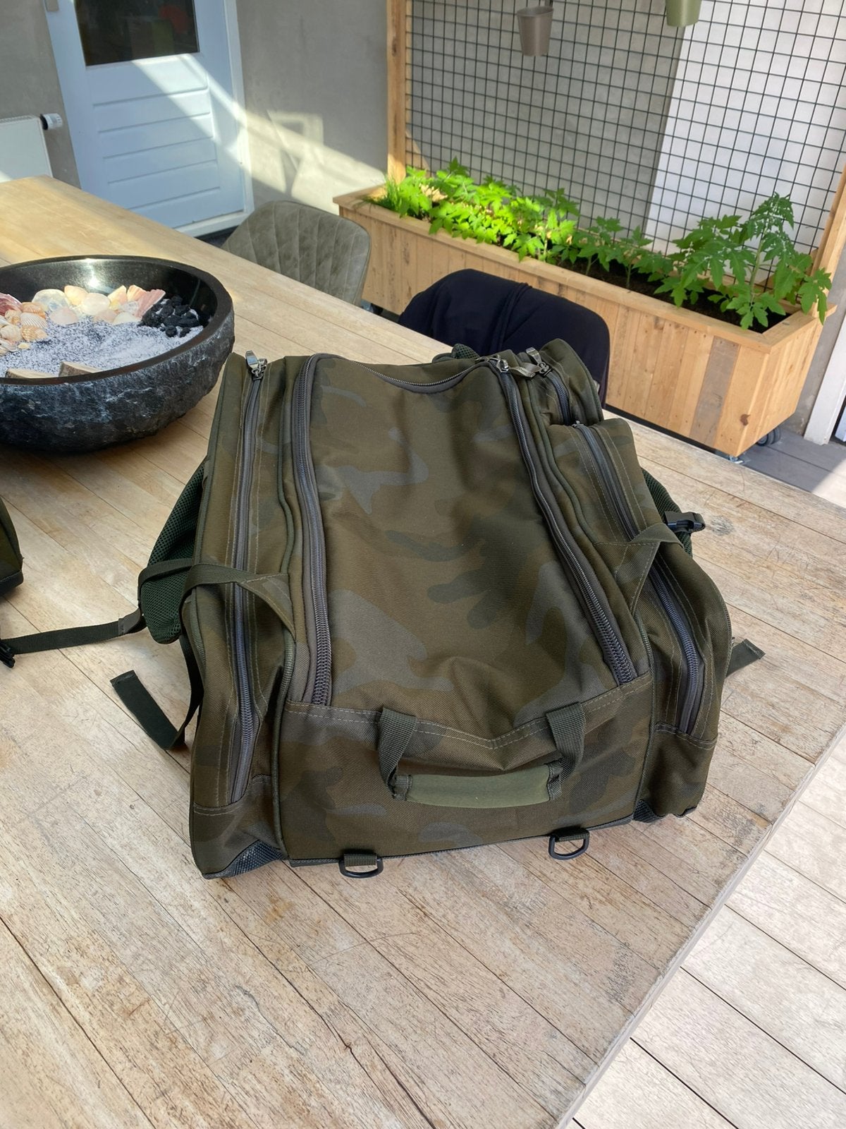 Sonik sk-tek ruckbag (nash korda naqua trakker), Watersport en Boten, Hengelsport | Karpervissen, Ophalen of Verzenden, Gebruikt
