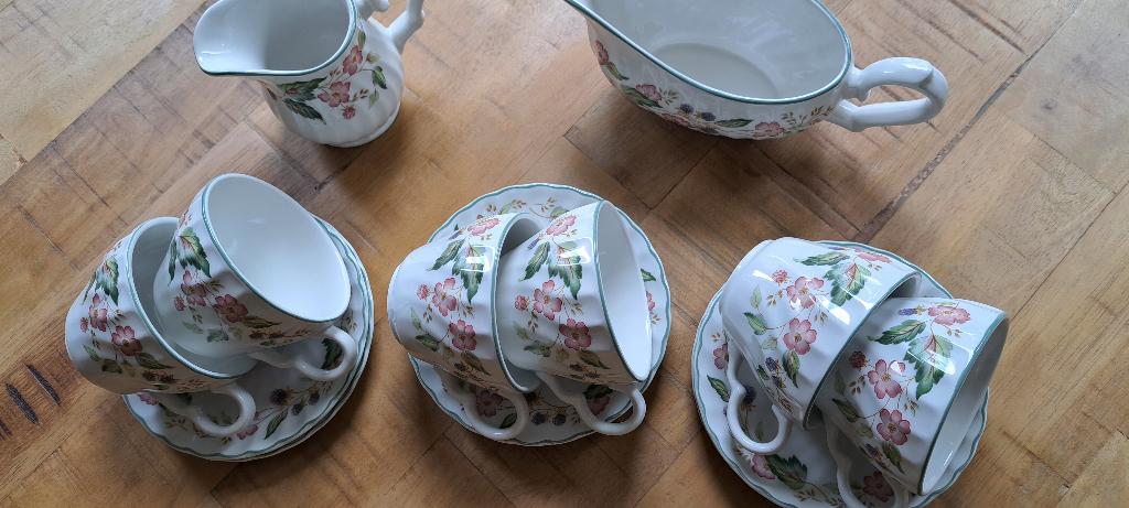 Engels Servies, Wood & Sons, Ophalen of Verzenden, Zo goed als nieuw, Overige stijlen, Kop(pen) en/of Schotel(s)