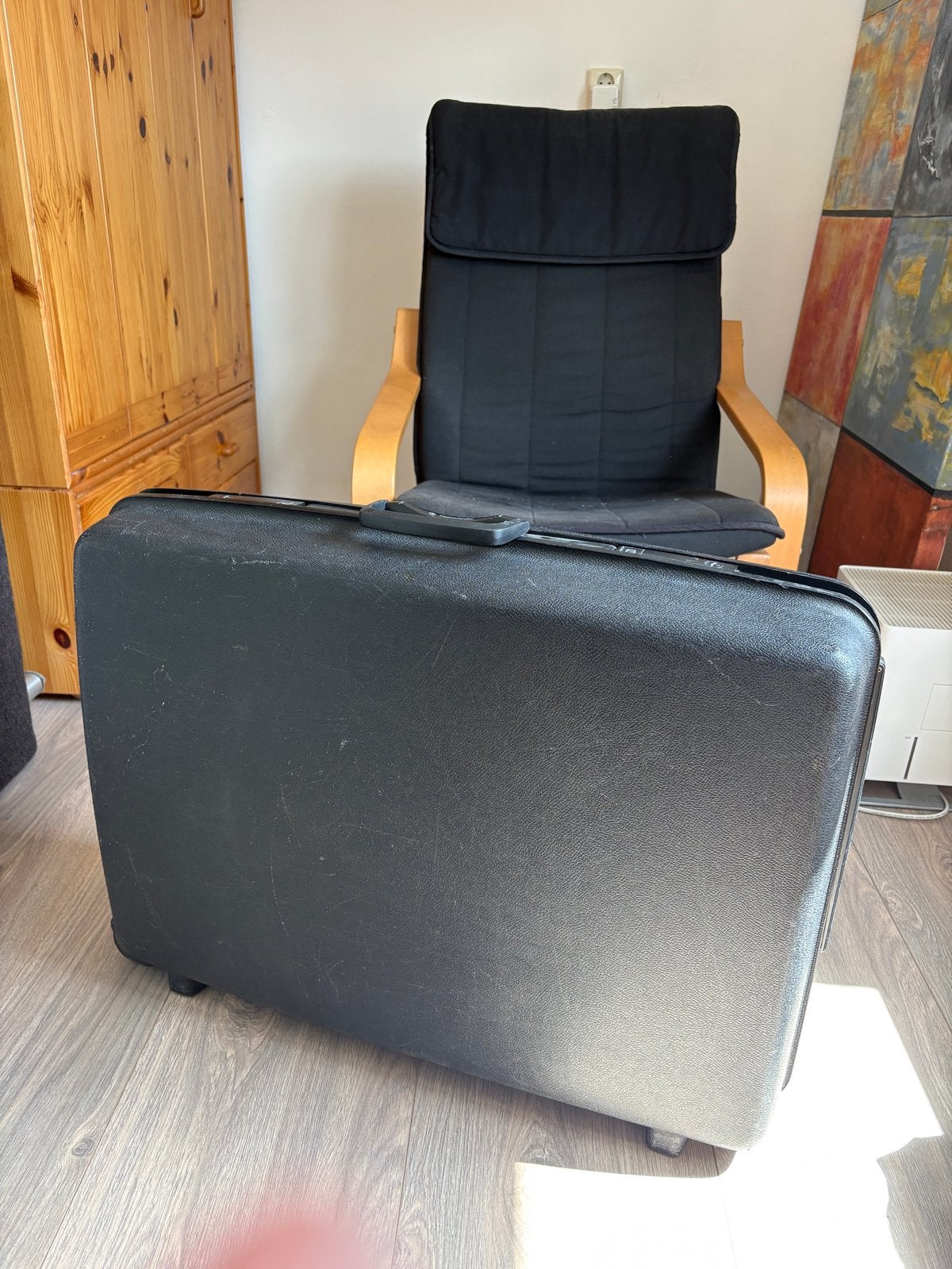 Samsonite Koffer Zwart - Stevig en Ruim, Ophalen, Gebruikt, Hard kunststof, Slot
