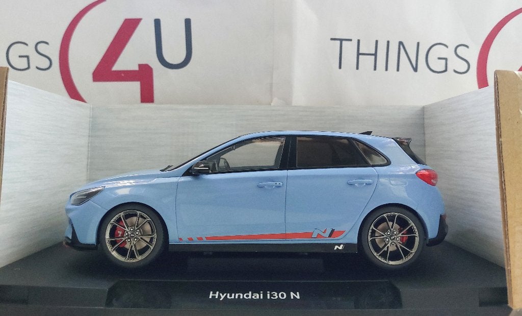 MCG 1:18 Hyundai i30 N licht blauw nieuw in verpakking, Ophalen of Verzenden, Nieuw, Auto, Overige merken