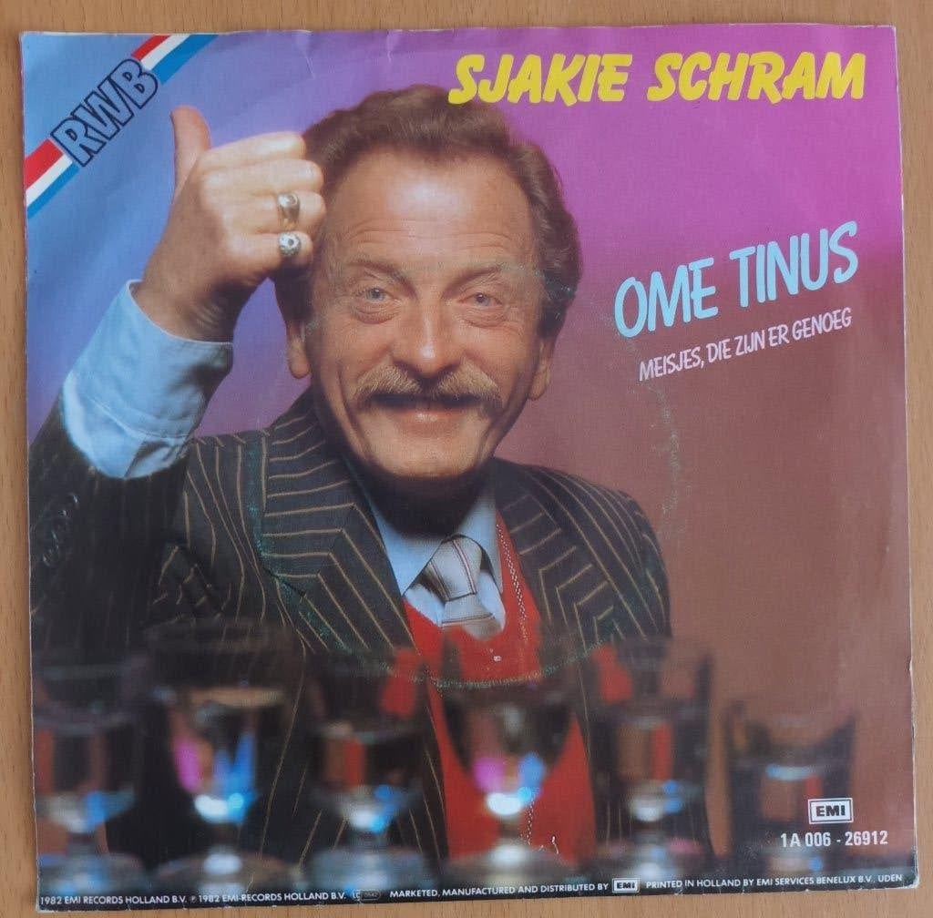 Sjakie Schram - Ome Tinus, Fotohoes, 7 inch, Ophalen of Verzenden, Zo goed als nieuw