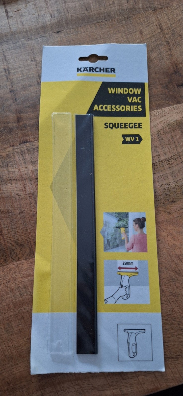 Karcher WV1 ruitenreiniger rubber - 250mm wisserblad, Ophalen of Verzenden, Nieuw