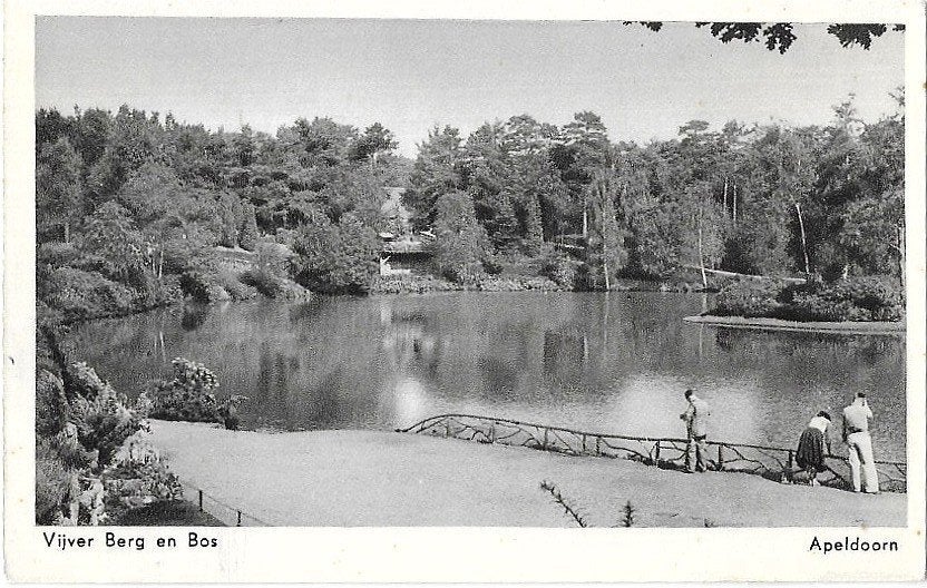 AK Apeldoorn - Vijver Berg en Bos, Verzenden, 1940 tot 1960, Gelderland