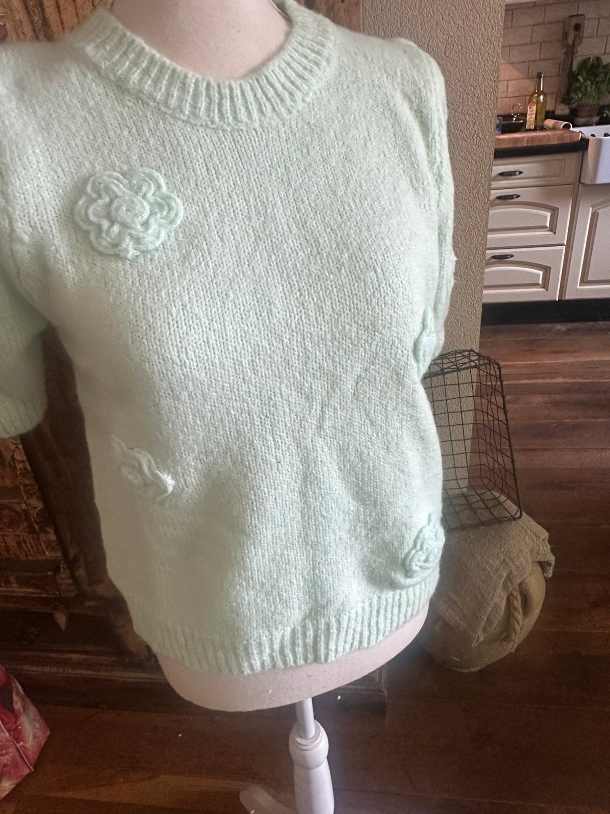 Ambika truitje baby groen one size, Kleding | Dames, Truien en Vesten, Ophalen of Verzenden, Nieuw, Maat 38/40 (M), Groen