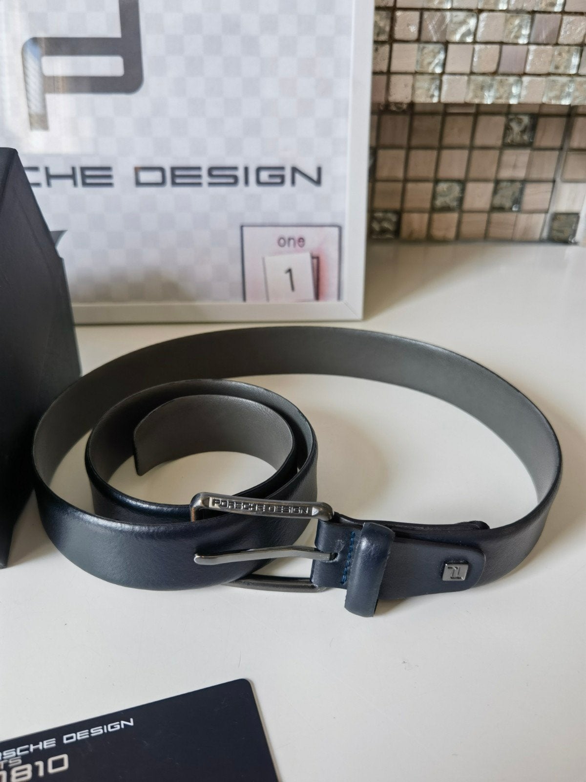 Origineel porsche design riem van echt leder  ️ 

Zie o, 95 tot 105 cm, Overige kleuren, Echt leder, Ophalen of Verzenden