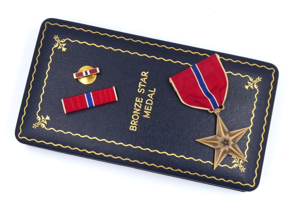 WO2 US Cased Bronze Star Medal (slot brooch), Verzamelen, Militaria | Tweede Wereldoorlog, Ophalen of Verzenden, Landmacht, Amerika