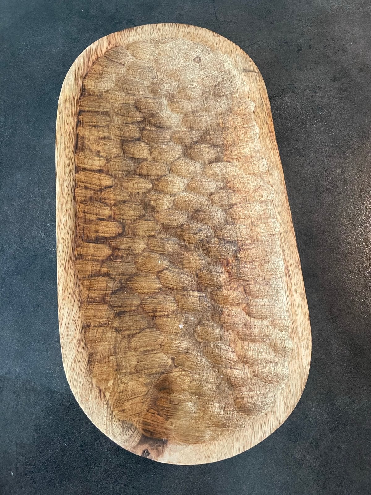 Decoratief Mango Houten Plateau - Multifunctioneel, Ophalen of Verzenden, Zo goed als nieuw, Bruin, Hout