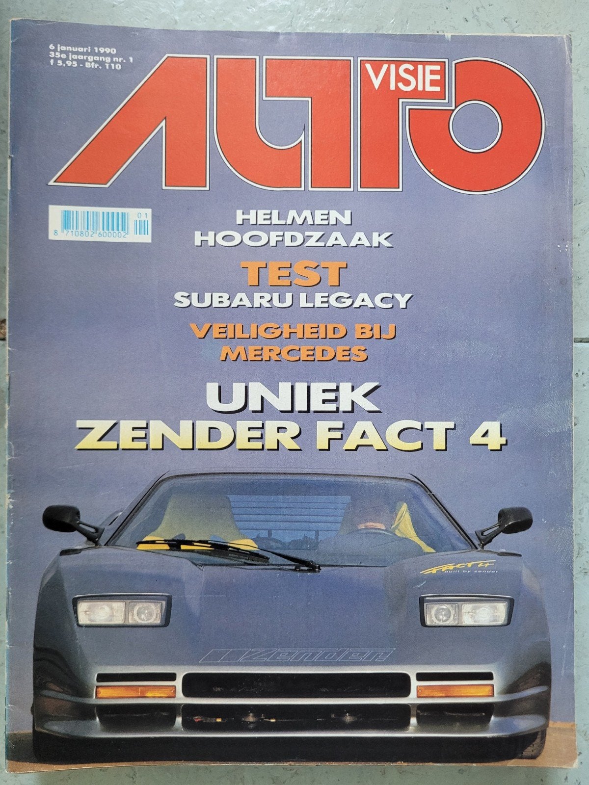 Autovisie nr 1 van 1990, Verzenden, Gelezen, Algemeen
