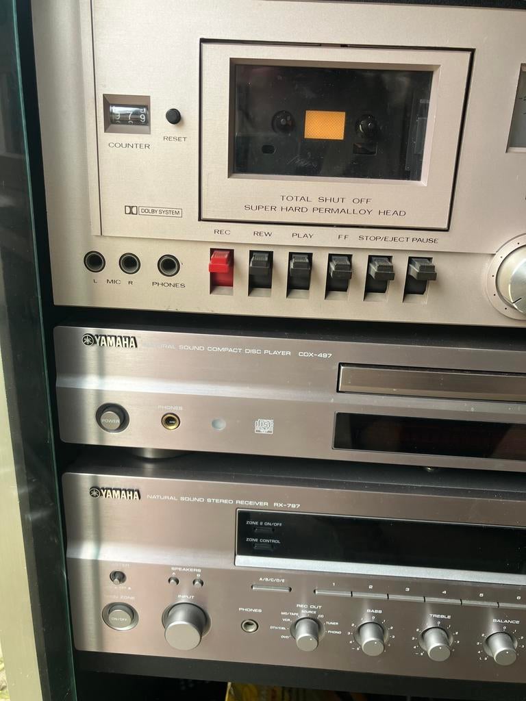 Stereo met paltemspeler jvc en yamaha, Ophalen of Verzenden, Zo goed als nieuw, JVC