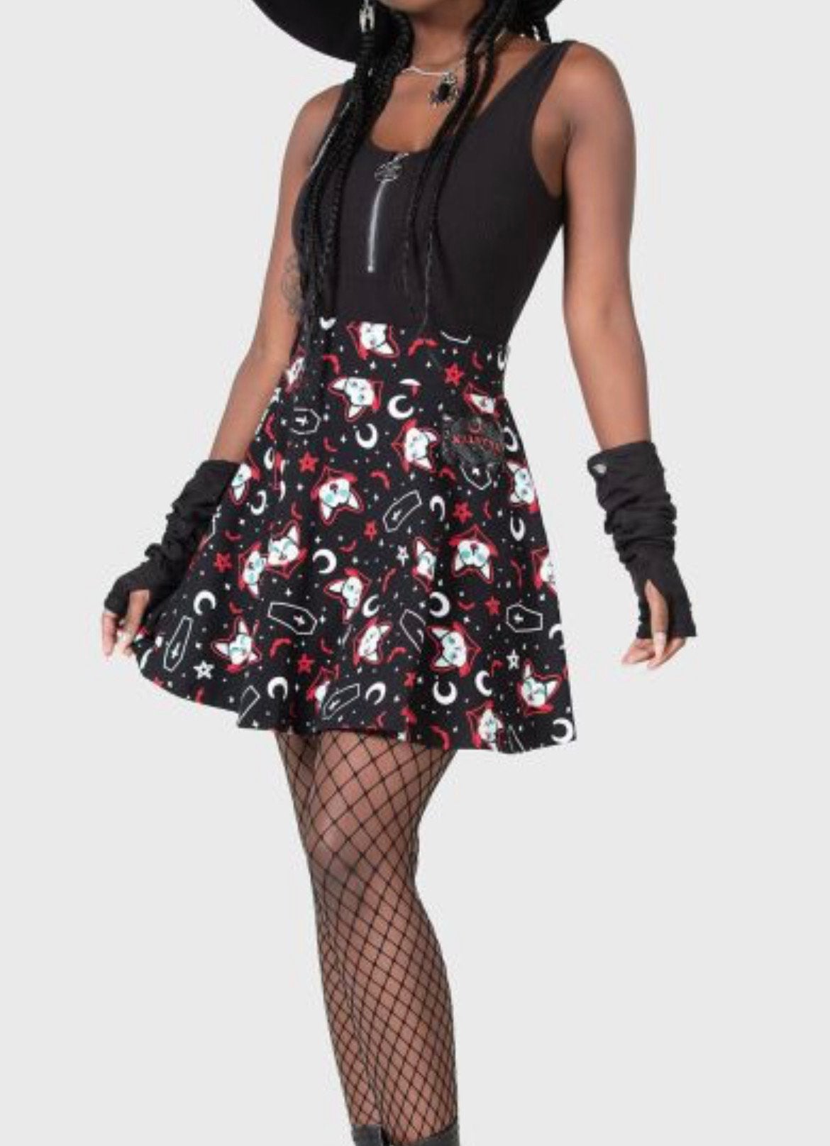 Nieuw: Killstar Rok Maat L Zwart Lil Vampurr Skater Style, Kleding | Dames, Srar, Verzenden, Zwart, Maat 42/44 (L)