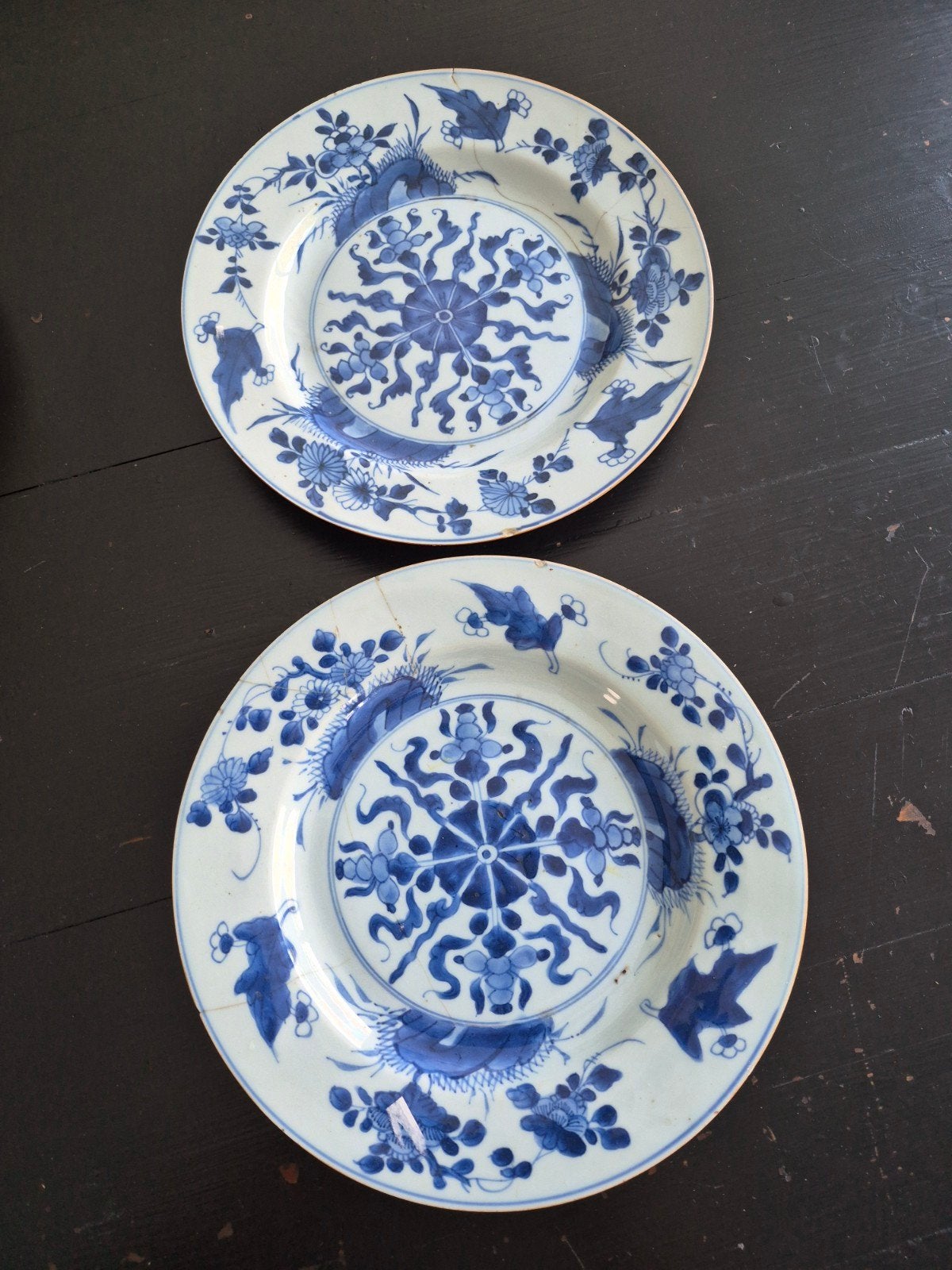 chinese setje borden Kangxi periode, Ophalen of Verzenden