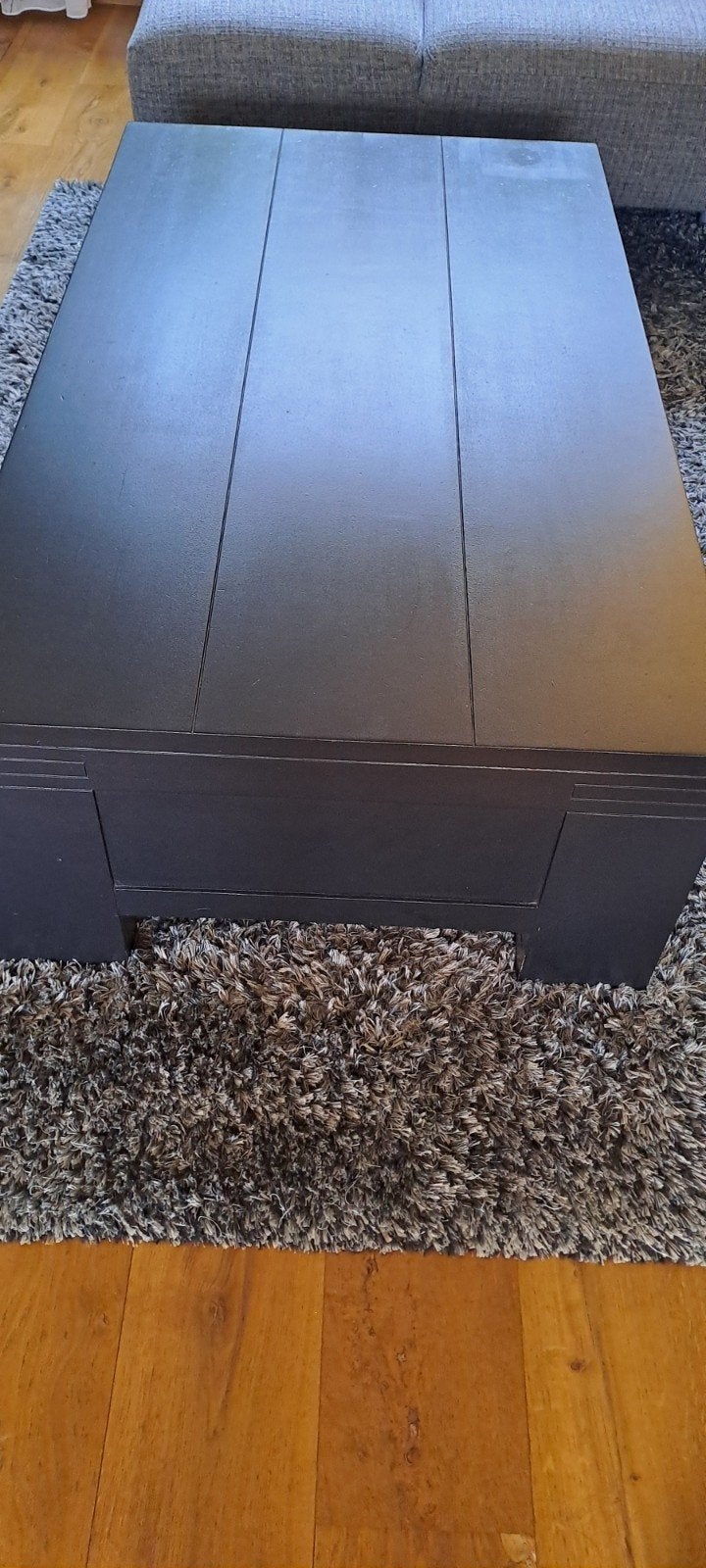 Gratis af te halen - Zwarte salontafel met lades, Ophalen, Gebruikt, Modern, Overige houtsoorten