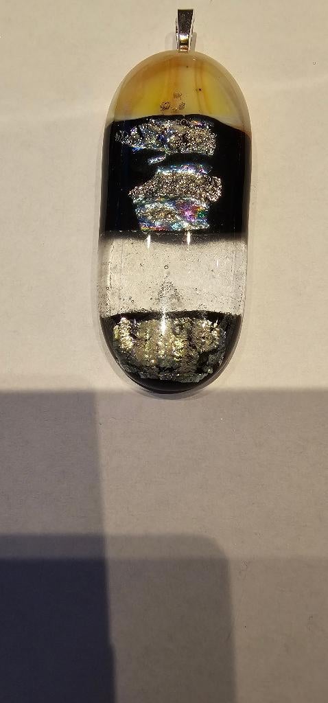 Hanger met dichroic glas. Glasfusing, Ophalen of Verzenden