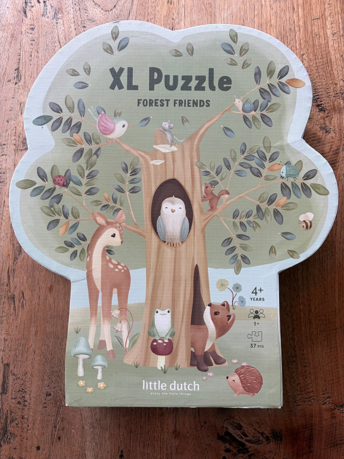 Little Dutch XL Puzzle Forest Friends - 37 stukjes, Ophalen of Verzenden, 10 tot 50 stukjes, Zo goed als nieuw, 4 tot 6 jaar