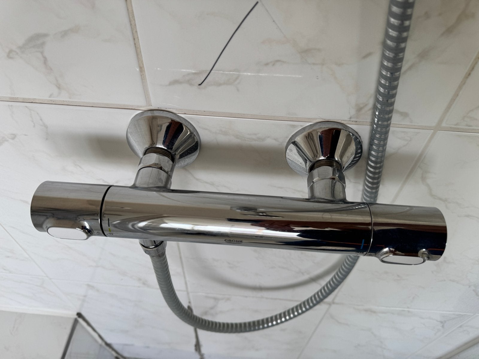 Grohe Precision Flow thermostatische douchekraan, Ophalen, Zo goed als nieuw, Chroom, Douche