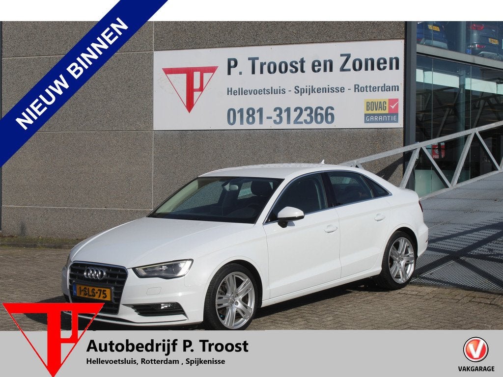 Audi A3 Limousine 1.4 TFSI CoD NL auto/Automaat/Lederen bekl, Auto's, 12 maanden, Gebruikt, 4 cilinders, Wit