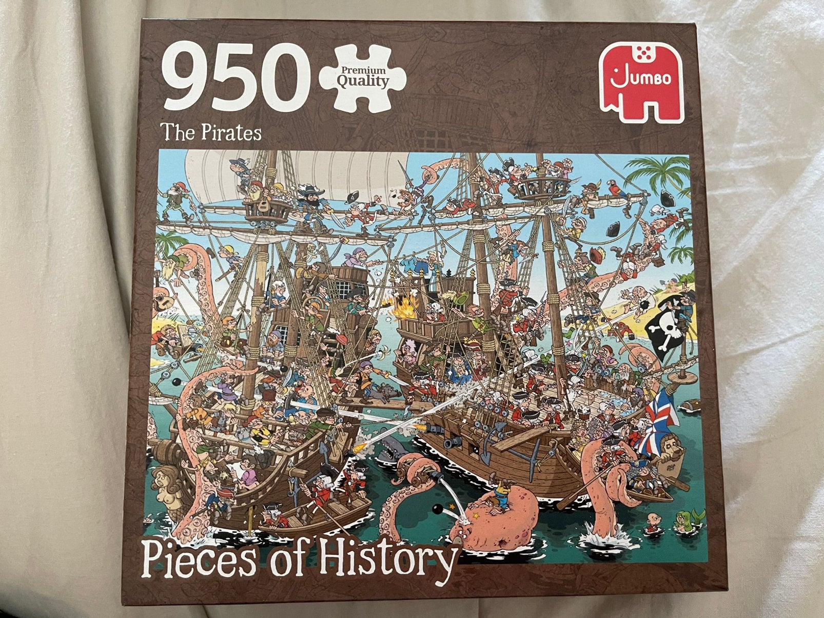 Puzzel The Pirates / Pieces of History 950 stukjes, Ophalen of Verzenden, 500 t/m 1500 stukjes, Zo goed als nieuw, Legpuzzel