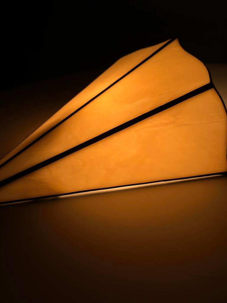 Set van drie Tiffany wandlampen, Ophalen of Verzenden, Zo goed als nieuw, Glas