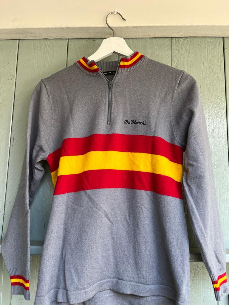 De Marchi Heritage Merino Wielershirt Lange Mouw Spanje, S, Heren, Ophalen of Verzenden, Zo goed als nieuw