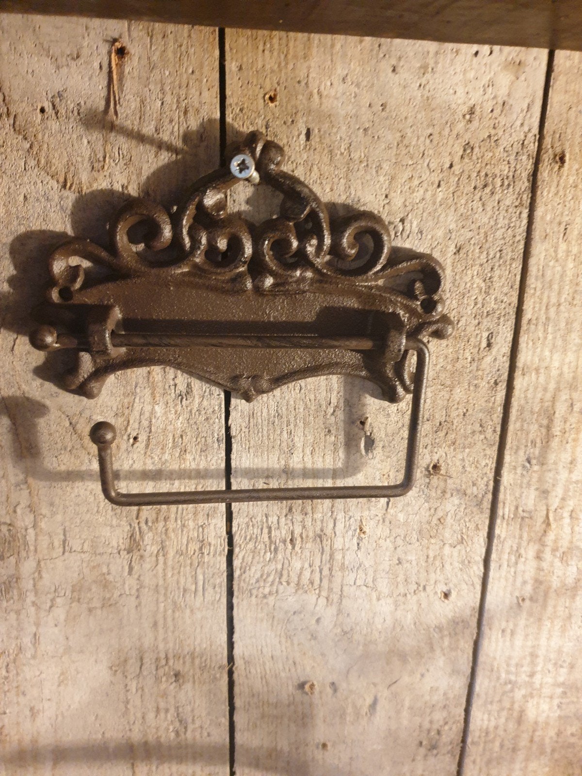 stoer sober wc rolhouder toiletrolhouder gietijzer, Antiek en Kunst, Curiosa en Brocante, Ophalen of Verzenden