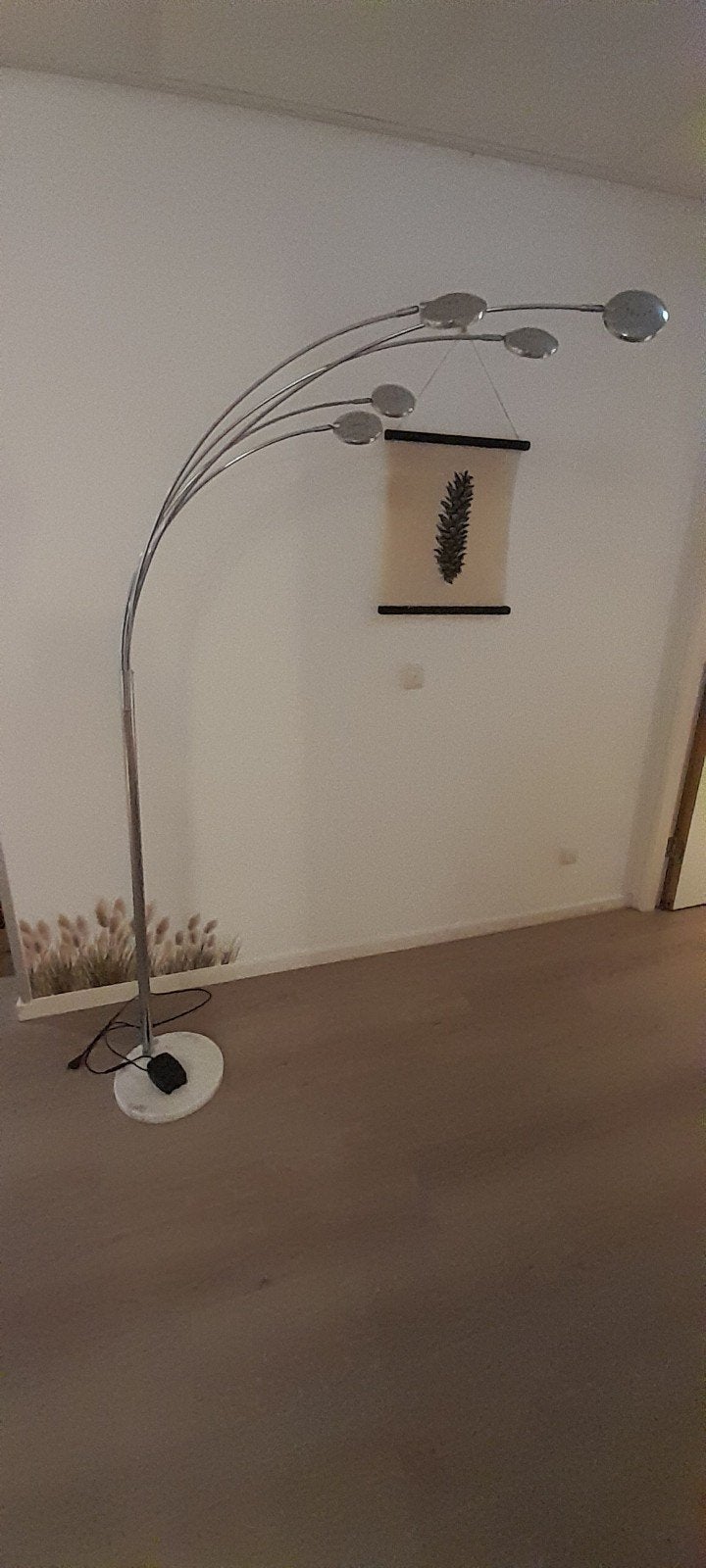 Gebruikte booglamp met 5 spots in goede conditie, Ophalen, Gebruikt, GU10, Modern